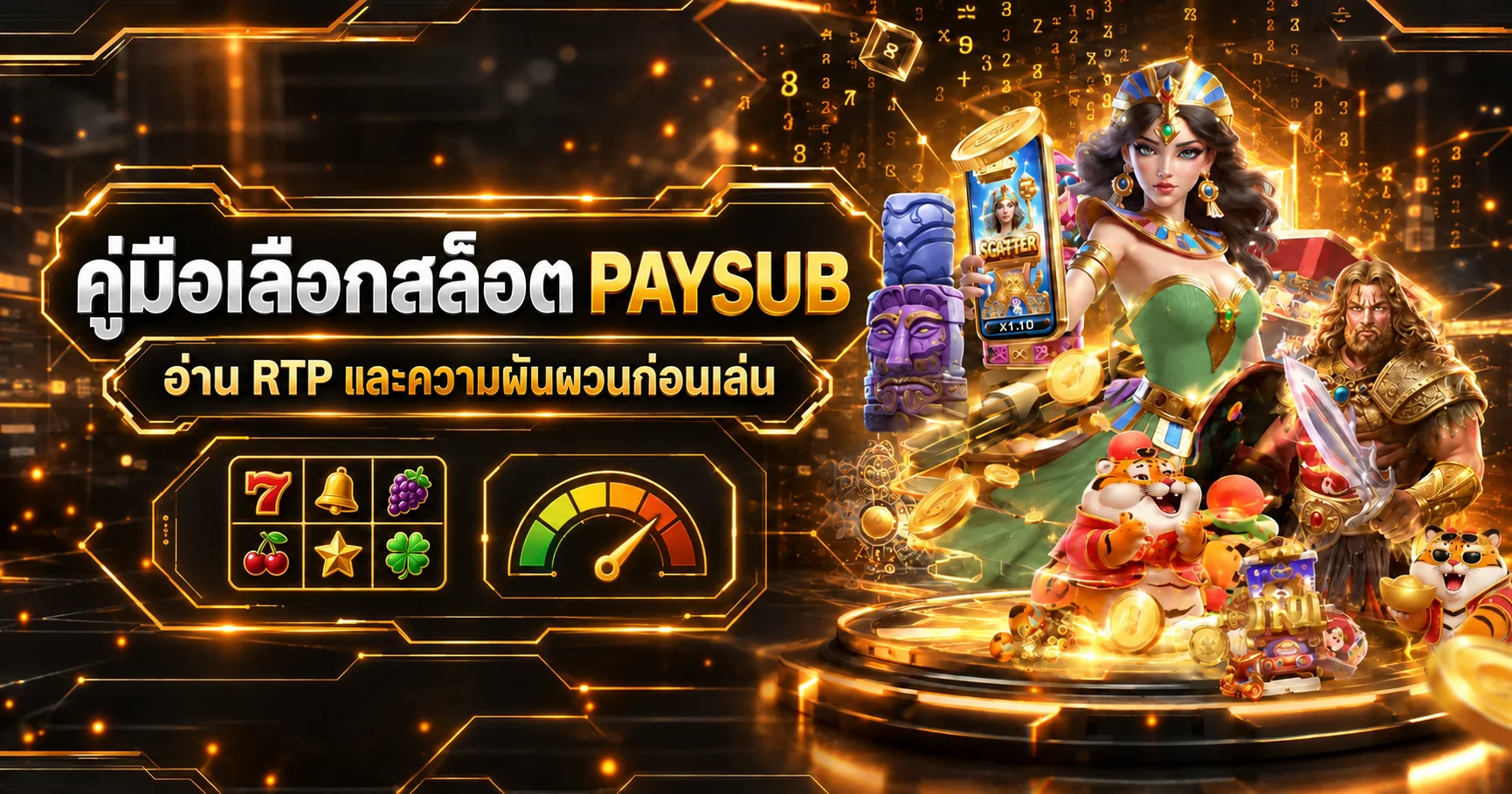 PAYSUB | คู่มือเลือกสล็อต อ่าน RTP และความผันผวน
